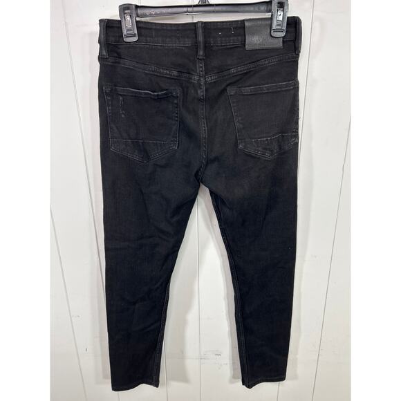 ALLSAINTS CIGARETTE SKINNY JEANS, WASHED BLACK cropped ankle size 28 - Picture 5 of 9
